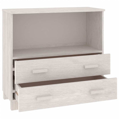 vidaXL Buffet HAMAR Blanc 85x35x80 cm Bois de pin massif