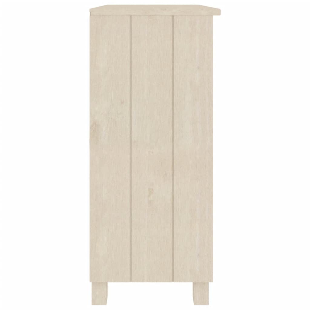 vidaXL Bahut HAMAR Marron miel 85x35x80 cm Bois de pin massif
