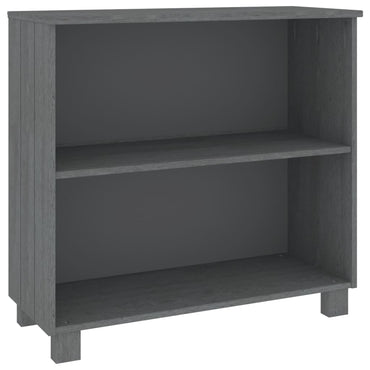vidaXL Commode HAMAR Gris foncé 85x35x80 cm Pin massif