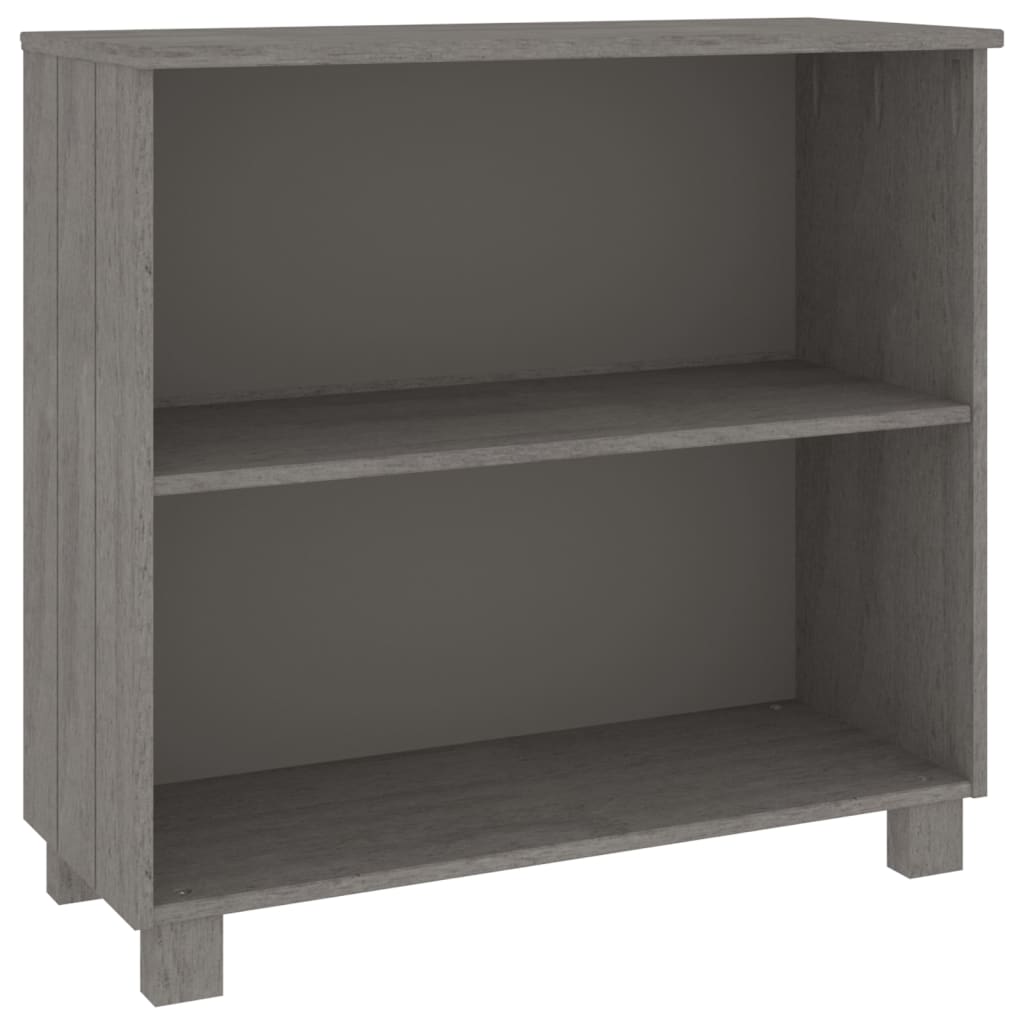 vidaXL Buffet HAMAR Gris clair 85x35x80 cm Bois de pin massif