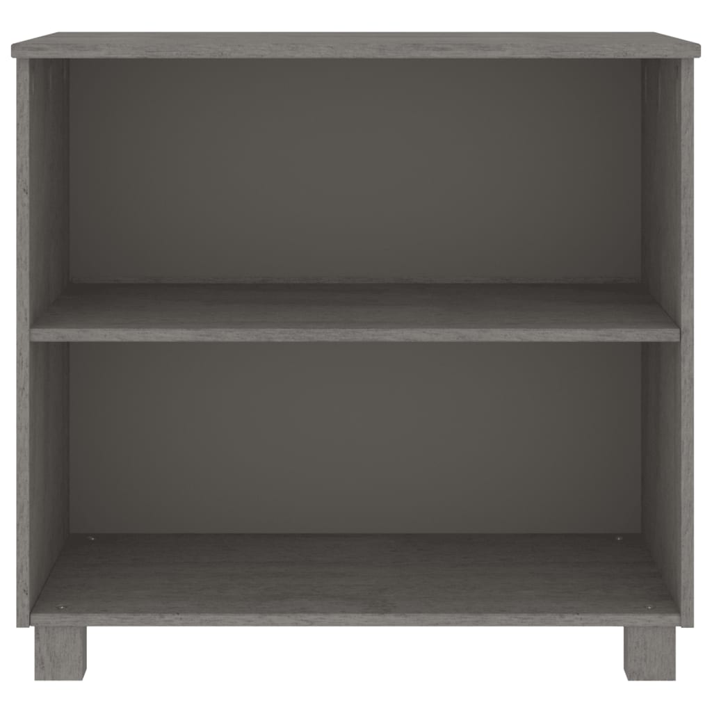 vidaXL Buffet HAMAR Gris clair 85x35x80 cm Bois de pin massif