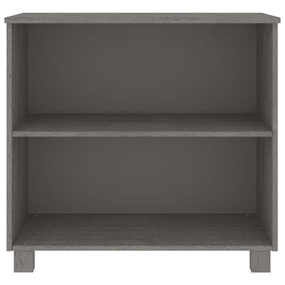 vidaXL Buffet HAMAR Gris clair 85x35x80 cm Bois de pin massif