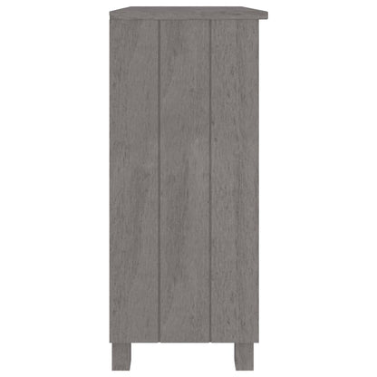 vidaXL Buffet HAMAR Gris clair 85x35x80 cm Bois de pin massif
