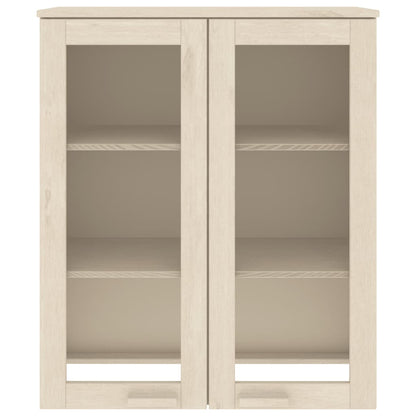 vidaXL Meuble haut HAMAR Marron miel 85x35x100 cm Bois massif