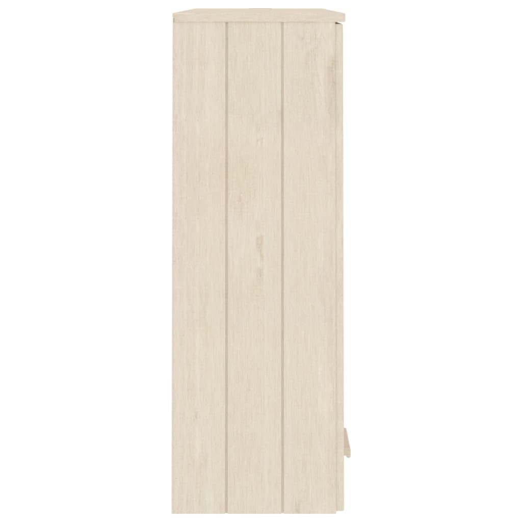 vidaXL Meuble haut HAMAR Marron miel 85x35x100 cm Bois massif