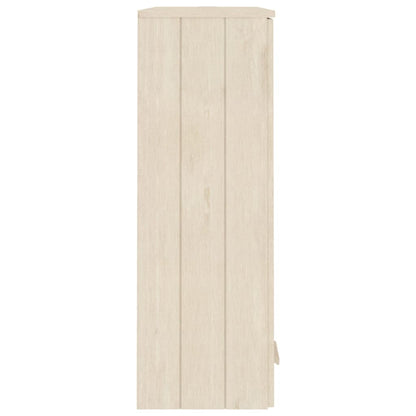 vidaXL Meuble haut HAMAR Marron miel 85x35x100 cm Bois massif