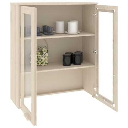 vidaXL Meuble haut HAMAR Marron miel 85x35x100 cm Bois massif