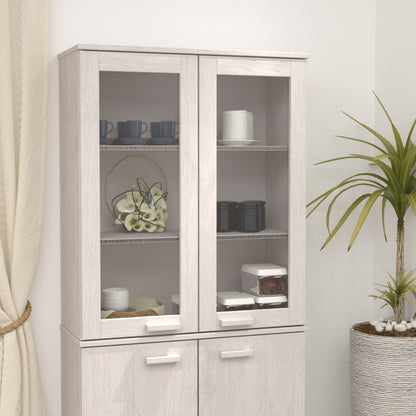 Dessus de bahut vidaXL HAMAR blanc 85x35x100 cm bois massif