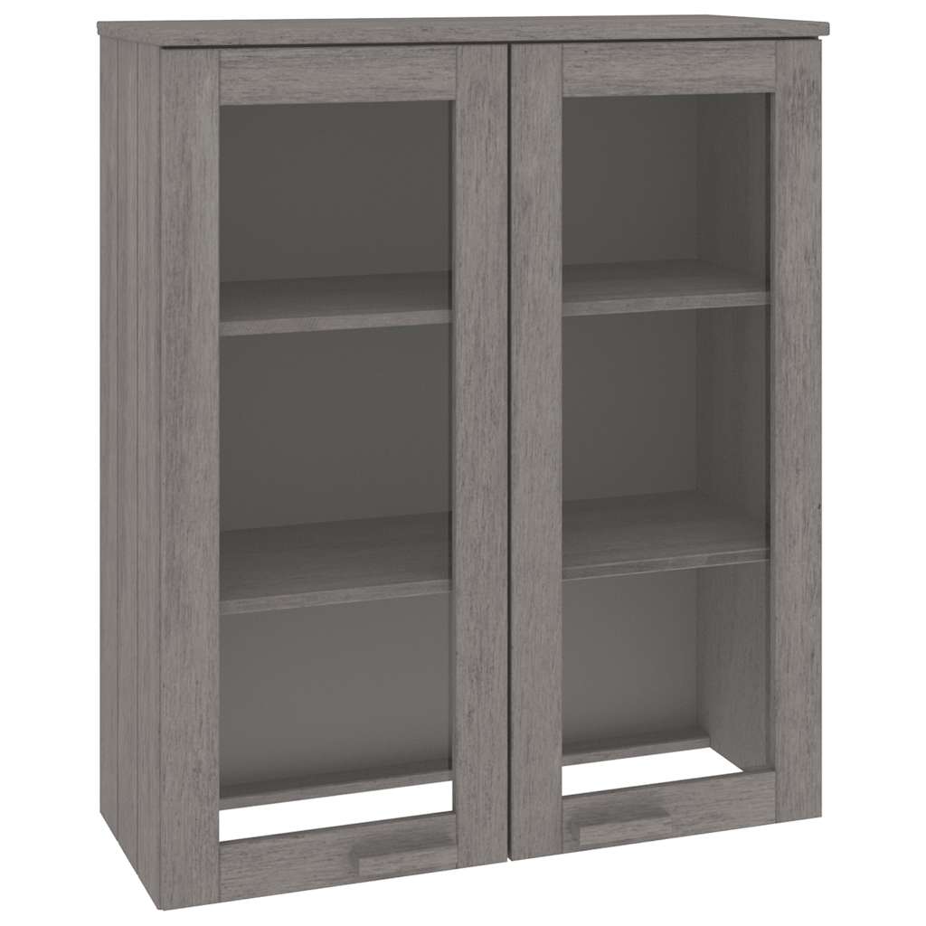 Dessus de buffet HAMAR gris clair vidaXL 85x35x100 cm bois massif