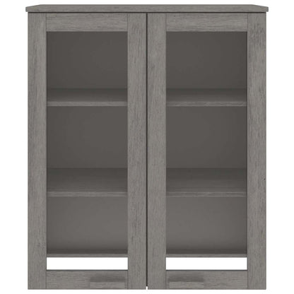 Dessus de buffet HAMAR gris clair vidaXL 85x35x100 cm bois massif