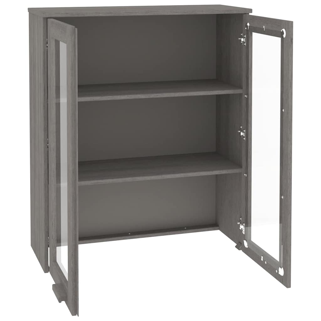 Dessus de buffet HAMAR gris clair vidaXL 85x35x100 cm bois massif