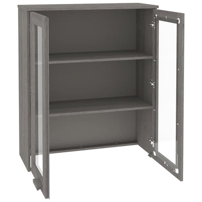 Dessus de buffet HAMAR gris clair vidaXL 85x35x100 cm bois massif