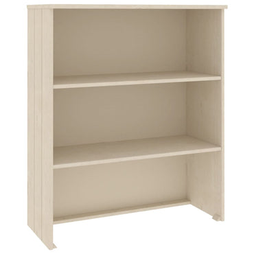 vidaXL Meuble haut HAMAR Marron miel 85x35x100 cm Bois massif