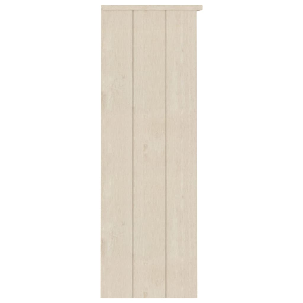 vidaXL Meuble haut HAMAR Marron miel 85x35x100 cm Bois massif