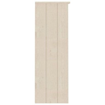 vidaXL Meuble haut HAMAR Marron miel 85x35x100 cm Bois massif
