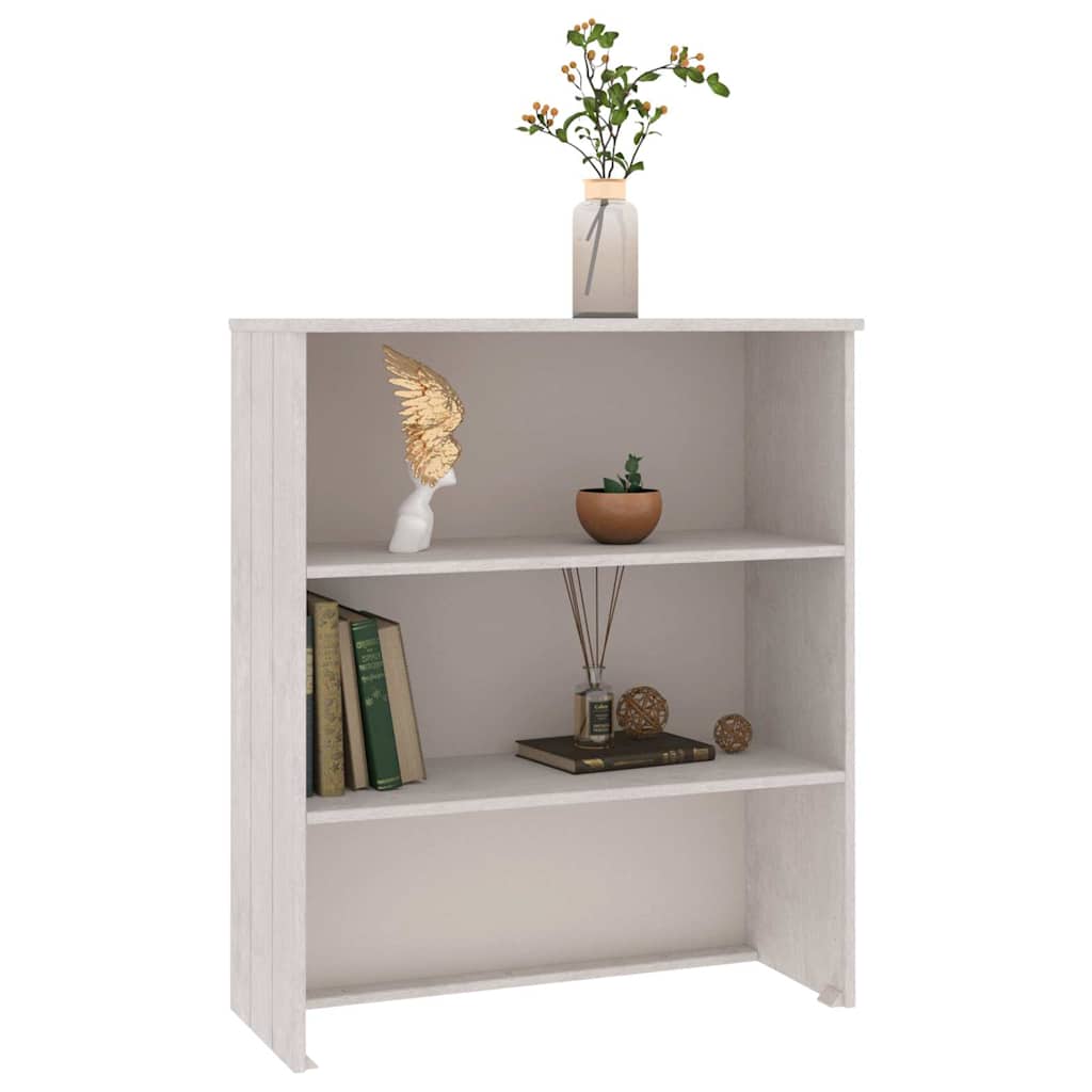vidaXL Élément haut de bahut HAMAR blanc 85x35x100 cm bois massif