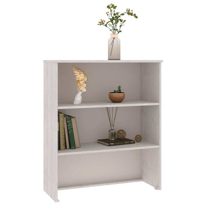 vidaXL Élément haut de bahut HAMAR blanc 85x35x100 cm bois massif