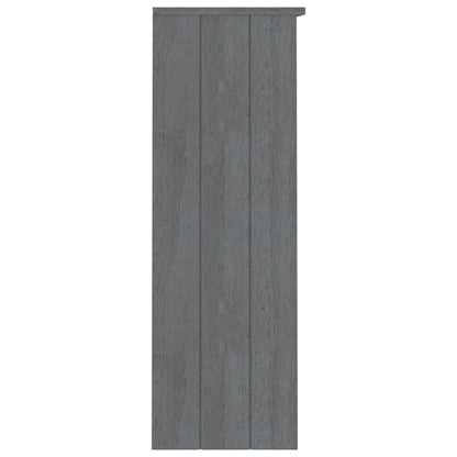 vidaXL Élément haut de vaisselier HAMAR gris foncé 85x35x100 cm bois massif