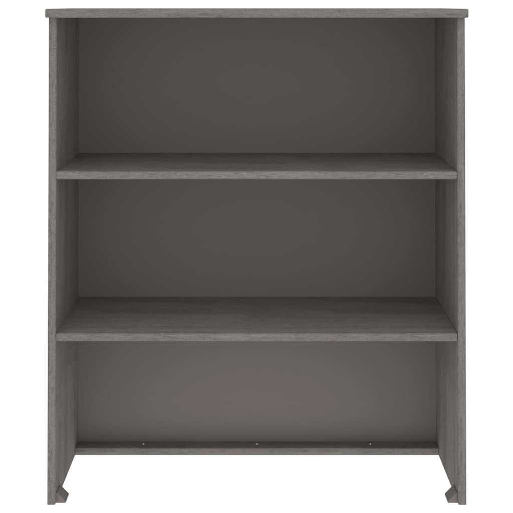 vidaXL Highboard-Oberteil HAMAR Hellgrau 85x35x100 cm Massivholz