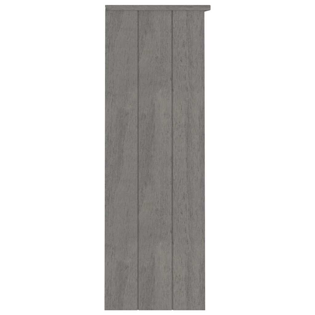 vidaXL Highboard-Oberteil HAMAR Hellgrau 85x35x100 cm Massivholz