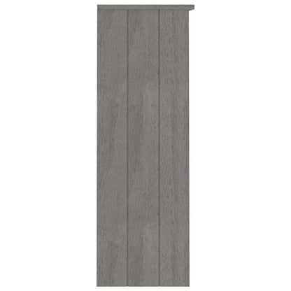 vidaXL Highboard-Oberteil HAMAR Hellgrau 85x35x100 cm Massivholz