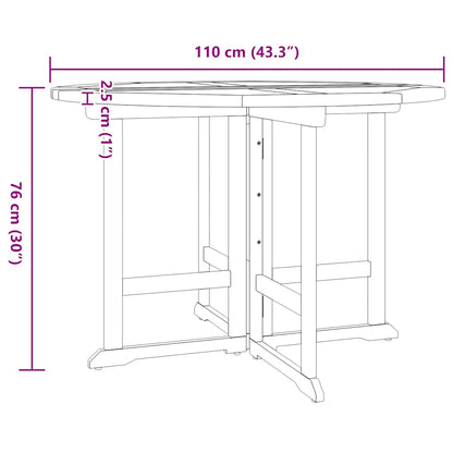 vidaXL 5-tlg. Garten-Essgruppe Klappbar Massivholz Teak