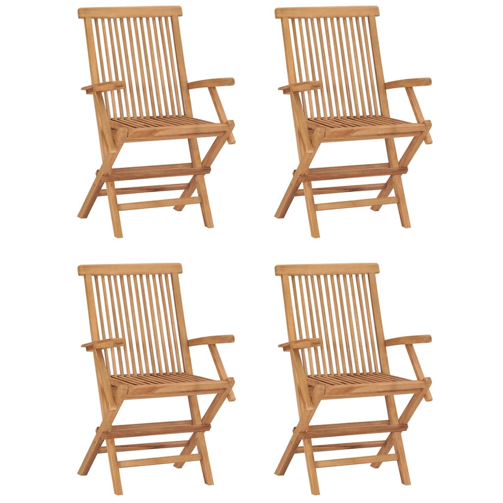 vidaXL 5-tlg. Garten-Essgruppe Klappbar Massivholz Teak