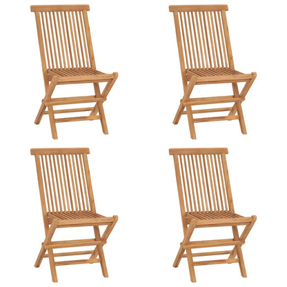 vidaXL 5-tlg. Garten-Essgruppe Klappbar Massivholz Teak
