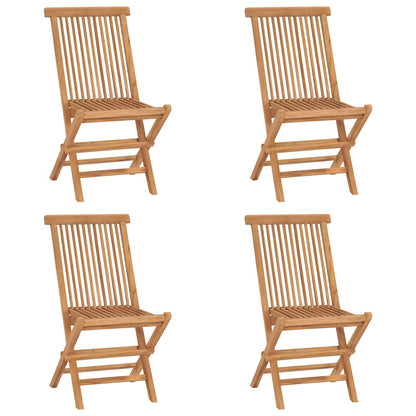 vidaXL 5-tlg. Garten-Essgruppe Klappbar Massivholz Teak