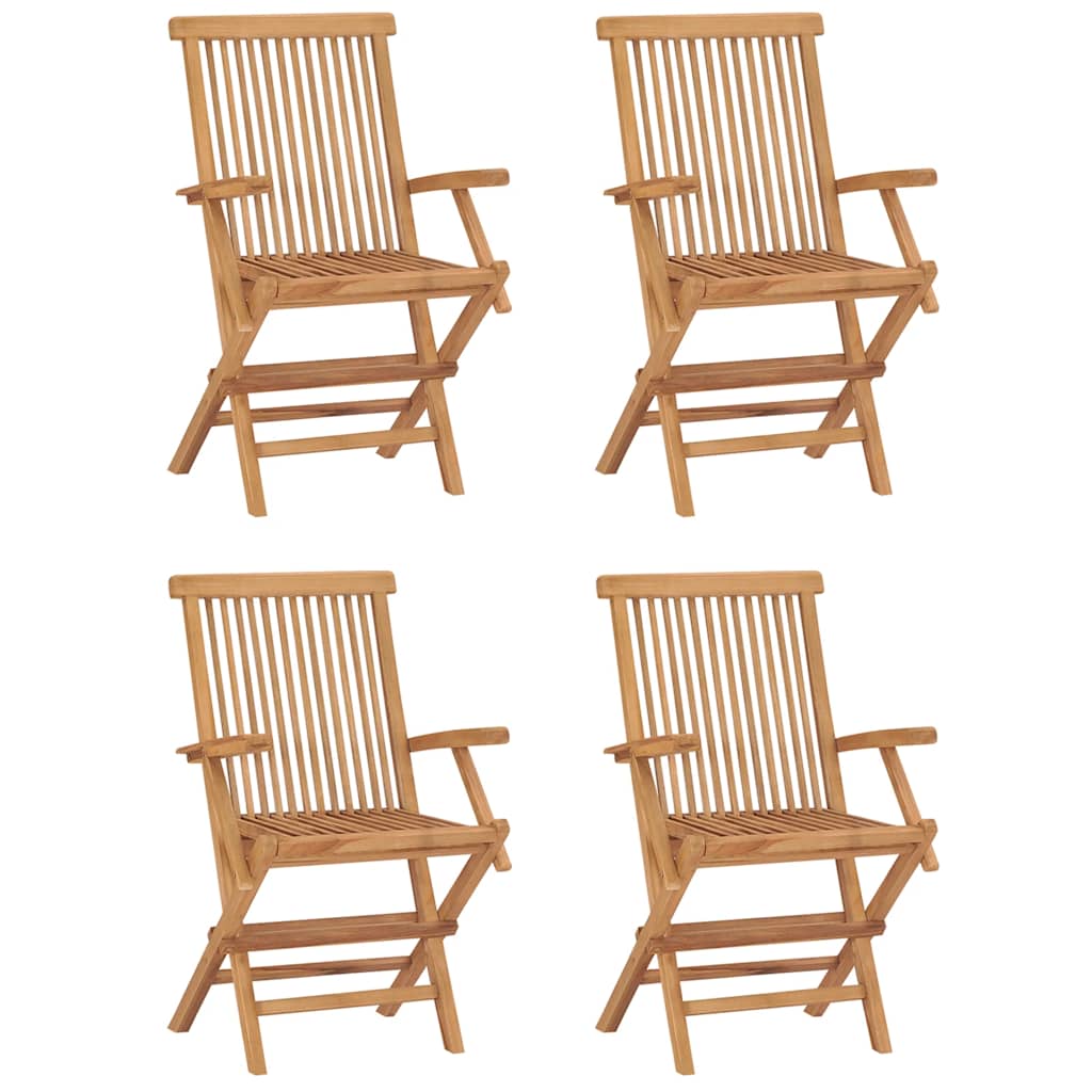 vidaXL 5-tlg. Garten-Essgruppe Klappbar Massivholz Teak