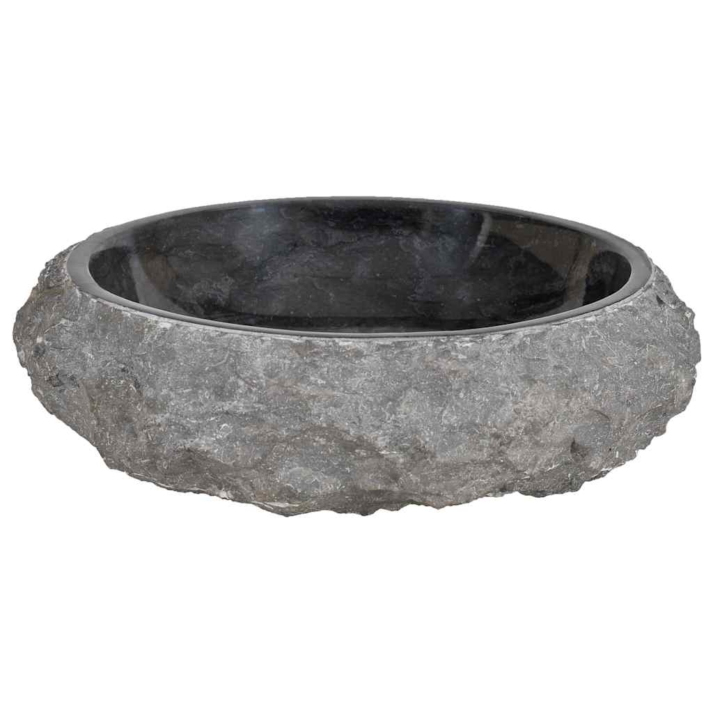 vidaXL Waschtisch mit Schwarzen Marmorbecken Massivholz Teak