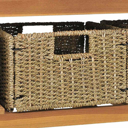vidaXL Meuble lavabo avec lavabo en marbre crème Bois de teck massif