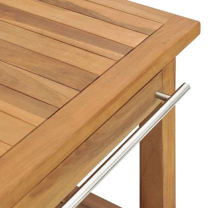 vidaXL Meuble lavabo avec lavabo en marbre crème Bois de teck massif