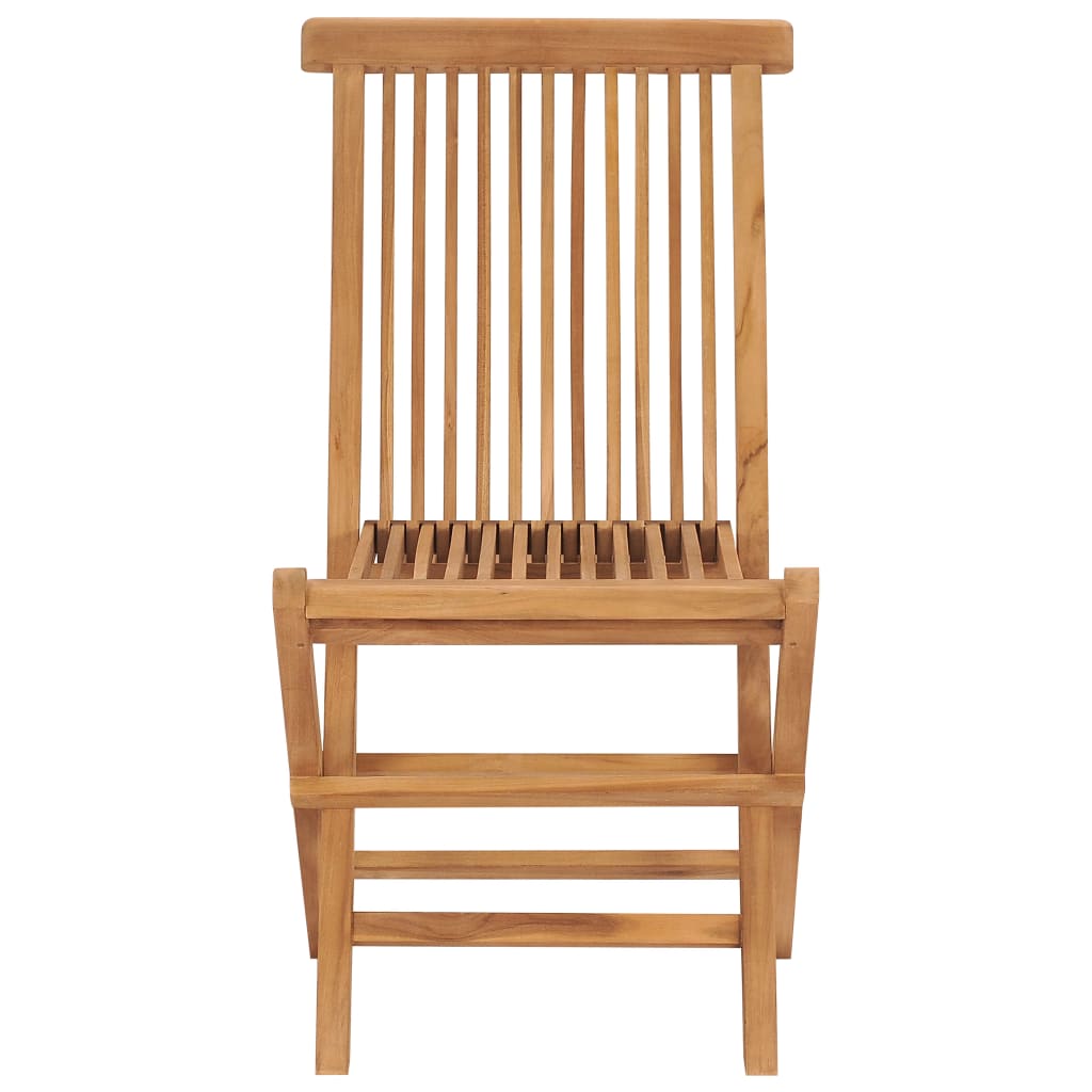 vidaXL Klappbare Gartenstühle 6 Stk. Massivholz Teak