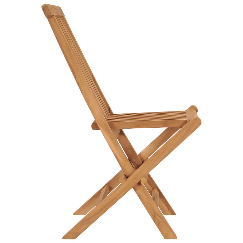 vidaXL Klappbare Gartenstühle 6 Stk. Massivholz Teak