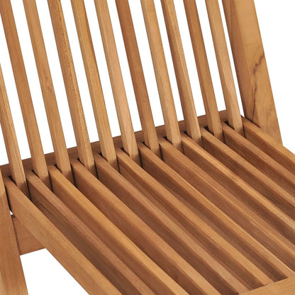 vidaXL Klappbare Gartenstühle 6 Stk. Massivholz Teak