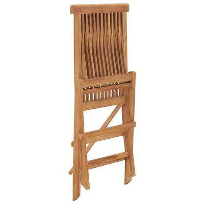 vidaXL Chaises de jardin pliantes 8 pcs. Bois de teck massif