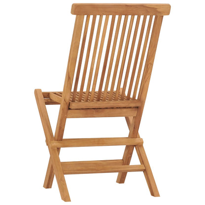 vidaXL Chaises de jardin pliantes 8 pcs. Bois de teck massif