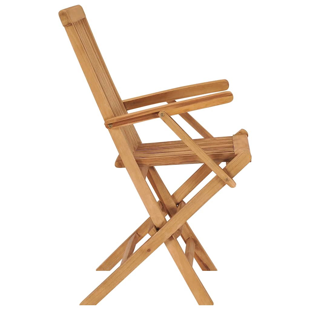 vidaXL Chaises de jardin pliantes 6 pcs Bois de teck massif