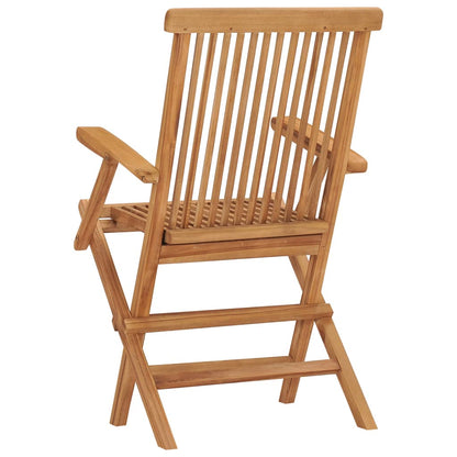 vidaXL Chaises de jardin pliantes 8 pcs. Bois de teck massif