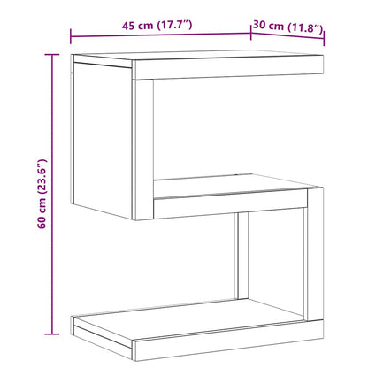 vidaXL Table d'appoint 45x30x60 cm Bois de teck massif