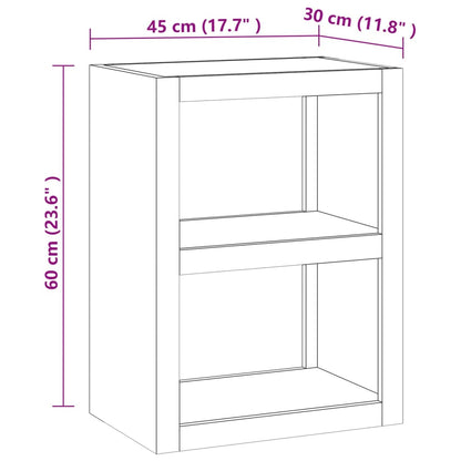vidaXL Beistelltisch 45x30x60 cm Massivholz Teak