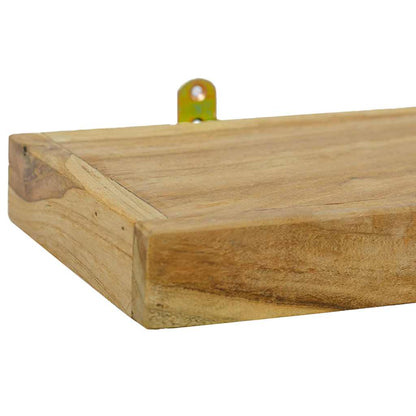 vidaXL Wandregale 2 Stk. 40x15x4 cm Massivholz Teak