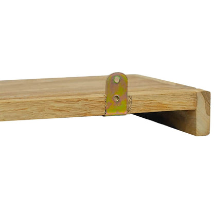 vidaXL Wandregale 2 Stk. 40x15x4 cm Massivholz Teak