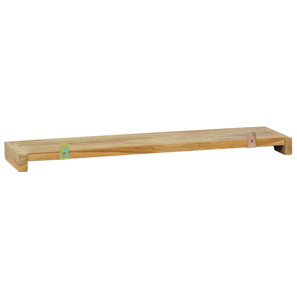 vidaXL Wandregale 2 Stk. 60x15x4 cm Massivholz Teak