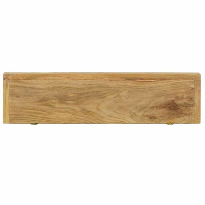 vidaXL Wandregale 2 Stk. 60x15x4 cm Massivholz Teak