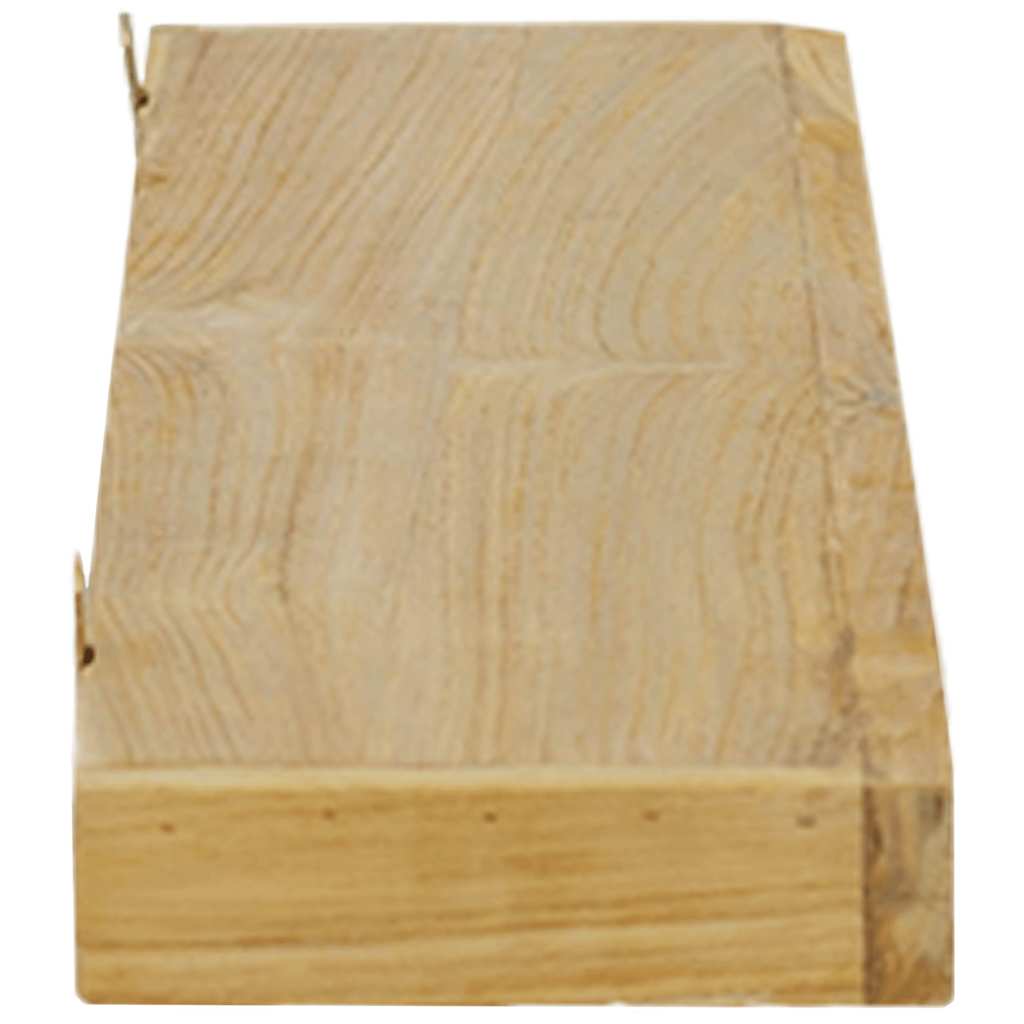 vidaXL Wandregale 2 Stk. 90x15x4 cm Massivholz Teak