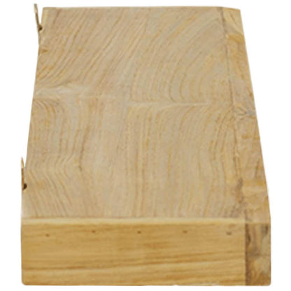 vidaXL Wandregale 2 Stk. 90x15x4 cm Massivholz Teak