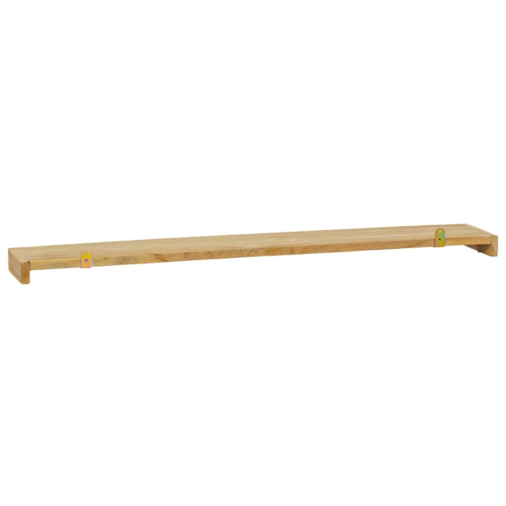 vidaXL Wandregale 2 Stk. 90x15x4 cm Massivholz Teak