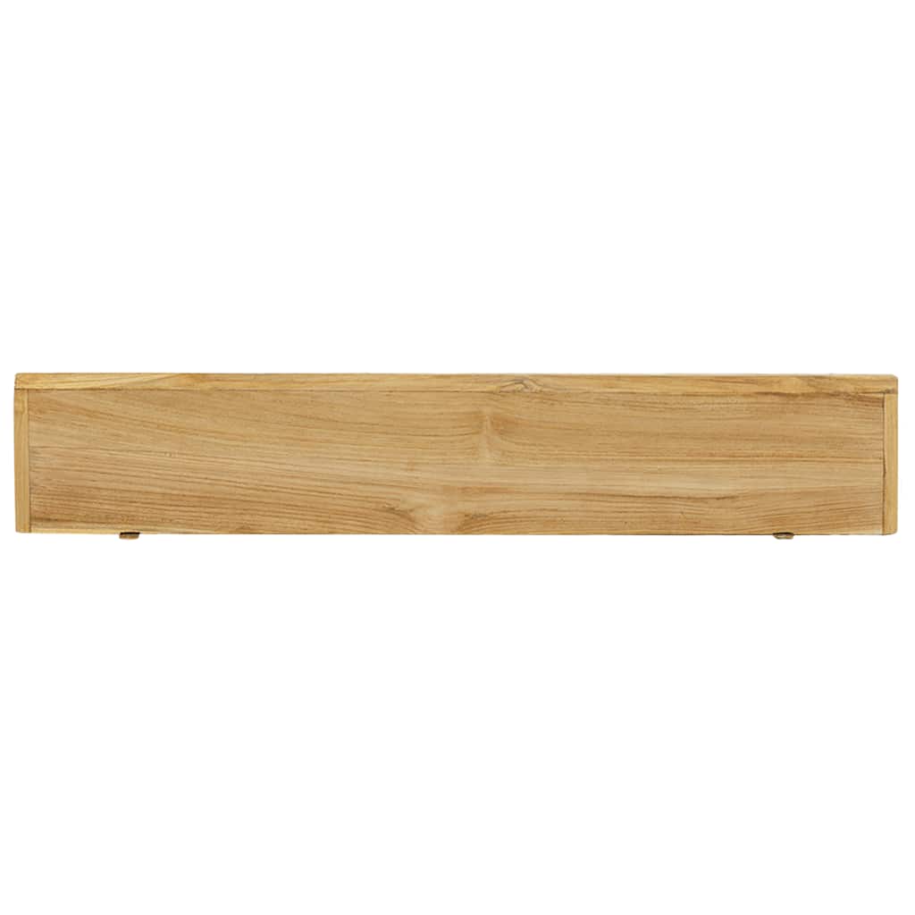 vidaXL Wandregale 2 Stk. 90x15x4 cm Massivholz Teak
